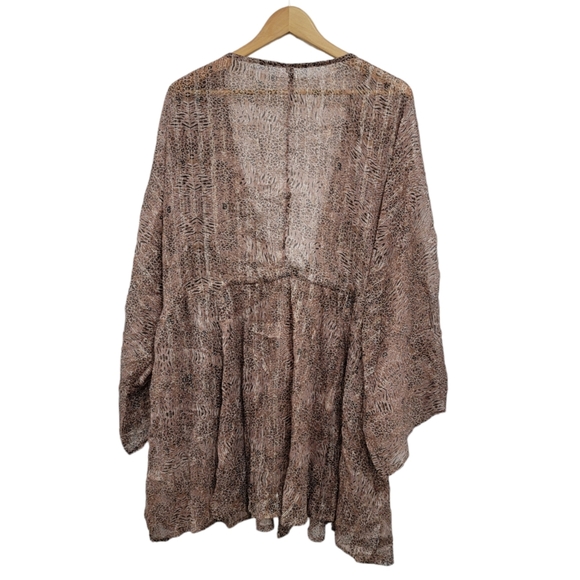 Mini Fashion Nova Sheer Animal Print Cover Up - Picture 4 of 10